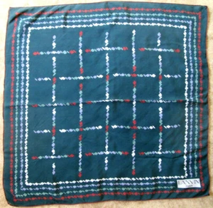-Superbe Foulard LANVIN soie TBEG vintage Scarf 78 x 79 cm - Imagen 1 de 4