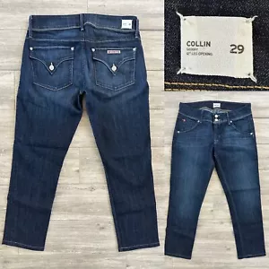 HUDSON NWOT COLLIN SKINNY JEAN FLAP POCKET DARK WASH SIZE 29 - Picture 1 of 10