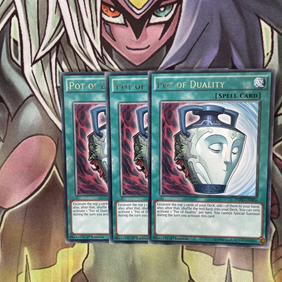 HSRD-EN056 x3 Pot of Duality Rare Excellent Condition Yugioh  - Image 1 of 2