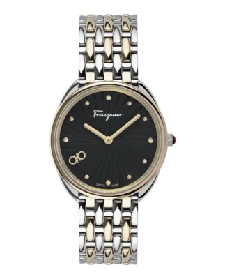 Salvatore Ferragamo Cuir Women's Black Dial Swiss Watch - SFYN00820 ($1095 MSRP) - Image 1 of 4