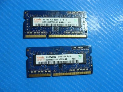 Apple A1347 Hynix 2Gb 2x1Gb 1Rx8 Memory Ram So-Dimm PC3-8500S HMT112S6TFR8C-G7 - Image 1 of 2