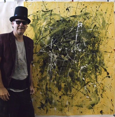 Jackson Pollock Inspired, painting,60”x48”Acrylic,Abstract,48extra Large, Modern - Image 1 of 4