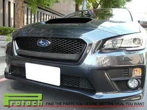Carbon Fiber SUBARU WRX STI Front Grille Garnish TRIM COVER 2015 2016 - Foto 1 di 2