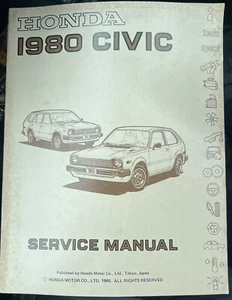 1980 HONDA CIVIC SERVICE / SHOP MANUAL original - Picture 1 of 1