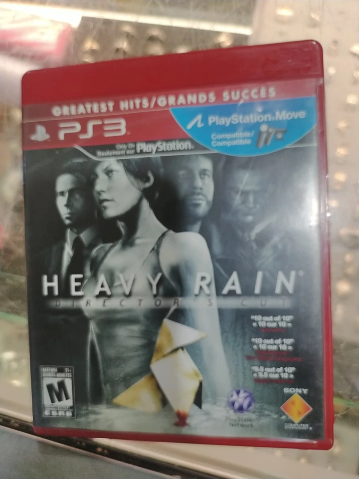 Heavy Rain Director's Cut 2011 PS3 PlayStation 3 CIB Complete Manual Disc = MINT - Image 1 of 1