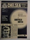 Chelsea V Sheffield United 19/11/1966 Division 1 Programme