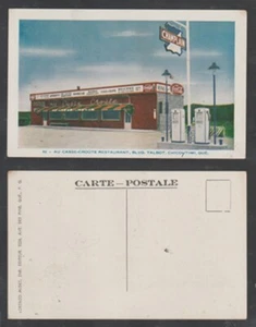 Chicoutimi Quebec Postcard Au Casse-Croute Restaurant Blvd Talbot Unused - Imagen 1 de 3