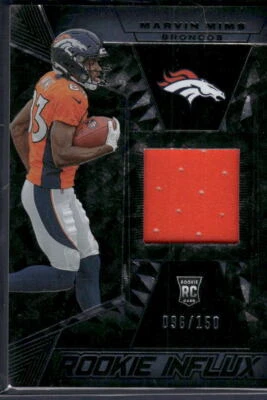 2023 Panini Black #RI-18 Marvin Mims Rookie Influx Memorabilia #/150 - Image 1 of 2