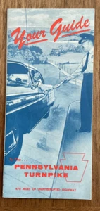 Vintage 1959-63 Pennsylvania Turnpike Tourist Map Broschüre - Bild 1 von 3