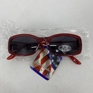 SunShades USA Kids Unisex Sunglasses UV Protection Red Frames Black Lens (21) - Picture 1 of 7