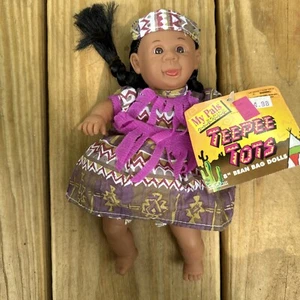 Gi-Go Toys My Pals Bean Bag Kids Vinyl Baby Doll 8”  N/American - Picture 1 of 8