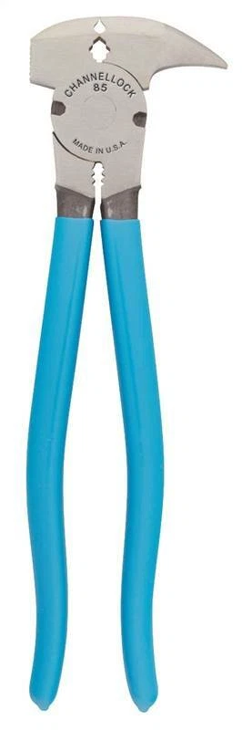 CHANNELLOCK 85 FENCE TOOL PLIERS BLUE HANDLES 10 INCH FENCING PLIERS NEW 6217509 - Image 1 of 1