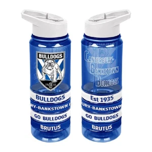 Botella de bebida deportiva y 4 pulseras Canterbury Bulldogs oficial NRL Tritan 650 ml - Imagen 1 de 1