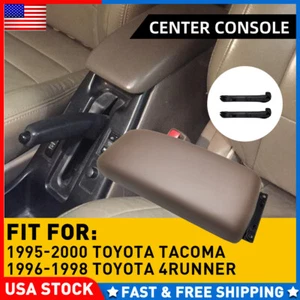 Oak Tan Center Console Lid & Latch Fit For 1995-2000 Toyota Tacoma 96-98 4Runner - Picture 1 of 13