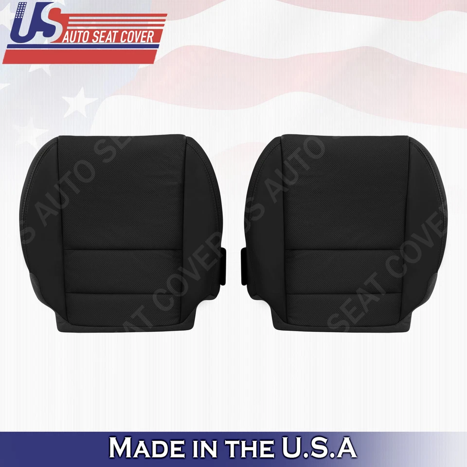 Capa de assento inferior preta para motorista passageiro Acura MDX 2007-2012 - Imagem 1 de 1