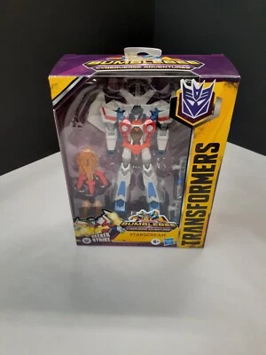 TRANSFORMERS BUMBLEBEE CYBERVERSE ADVENTURES DELUXE SEEKER STRIKE STARSCREAM HTF - Image 1 of 3