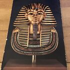 The Gold Mummy Mask (Tutankhamen) 1970s Postcard (Chicago 1977 Postmark)