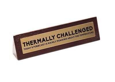 Boxer Gifts Thermally Challenged Novelty Desk Sign | Funny Gift For Colleague • 9.99£