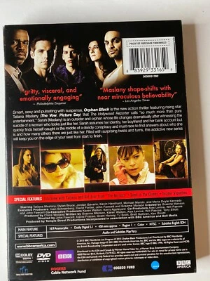 BBC Orphan Black Season One, 3 DVD Set, BBC America, Brand New, Ships Free - Image 1 of 2