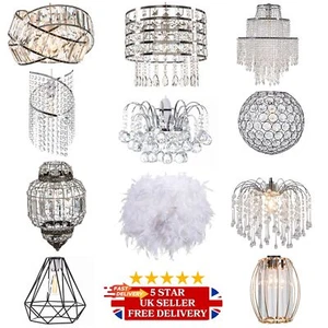 Light Shade Ceiling Easy Fit Pendant Modern Glass Acrylic Light Fitting Ceiling - Picture 1 of 141