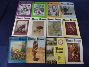 1972 Muzzle Blasts Magazine Complete Year 12 Issues Guns Rifles Black Powder - Imagen 1 de 8