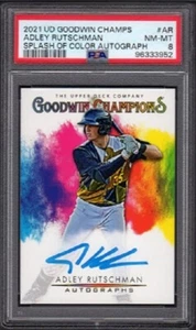Adley Rutschman UD Goodwin Champs 2021 #SA-AR Splash of Color clasificación automática PSA 8 - Imagen 1 de 2