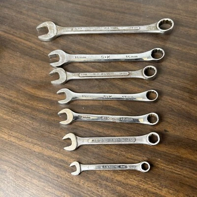 Juego de 7 llaves combinadas métricas SK Sk Wayne Foto 1 de 4