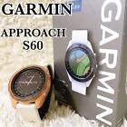 Garmin Approach S60 GPS-Golfuhr, rund, 1,2 Zoll, Weiß, mit Schutzhülle