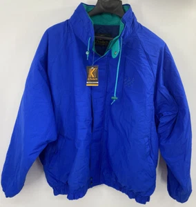 Vintage 90s K Products Olympics Logo Jacket NWT Deadstock Blue Made In USA XXL - Picture 1 of 6