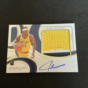 2023-24 Panini Immaculate Oscar Tshiebwe RC Rookie Premium Patch Auto RPA #22/50 - Picture 1 of 2