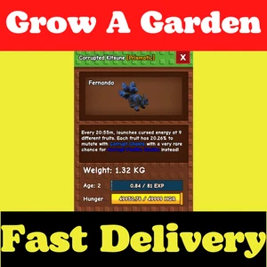 🟢Online🟢 Roblox Grow a Garden Corrupted Kitsune GÜNSTIGSTE und SCHNELLE LIEFERUNG - Bild 1 von 1
