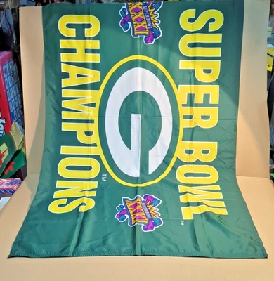Bandera de colección Green Bay Packers SUPER BOWL XXXI CHAMPIONS de 3 por 5 pies Foto 1 de 4
