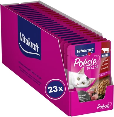 Poésie Délice Nassfutter Katze Katzennassfutter in Sauce mit Rind Vorratspack... - Bild 1 von 4