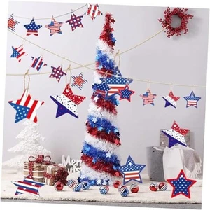 20pcs 4th of July Decorations Patriotic Ornaments Independence Day Paper - Picture 1 of 8
