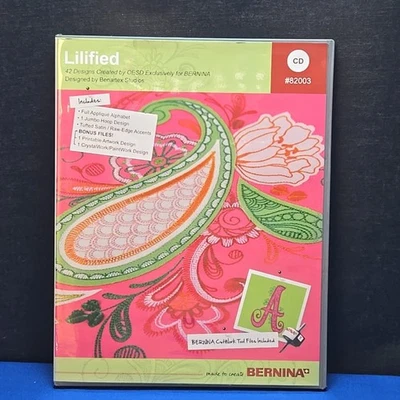 Bernina / OESD #82003 Lilified, Embroidery CD, Multiformatted New Open Box - Image 1 of 4