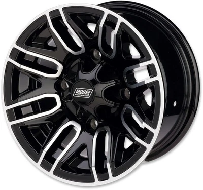 Moose 112X Wheel - 12x7 - 4+3 Offset - 4/156 ATV/UTV Snowmobile 112M127156GBMF4 - Image 1 of 4