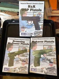 AGI Pistols Makarow H&K USP Browning Hi-Power Technical Manual & Armorer’s DVDs - Picture 1 of 2
