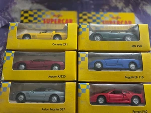 6er Set Maisto Supercar Diecast Modellautos inkl. Ferrari F40, Jaguar XJ220 - Bild 1 von 4