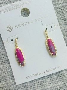 Orecchini Kendra Scott oro e rosa nuovi con etichetta - Foto 1 di 3