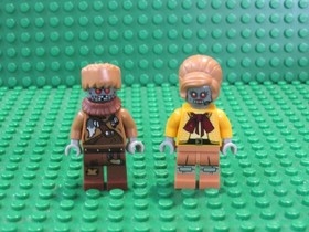 Lot 2 The LEGO Movie minifigures Velma Staplebot + Wiley Fusebot robot NA54