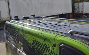 Roof Rails + Cross Bars To Fit Volkswagen Transporter T6.1 LWB 2019-2024 Van Top - Picture 1 of 12