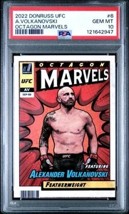 2022 Donruss UFC #6 Alexander Volkanovski : Octagon Marvels : PSA 10 - Picture 1 of 2