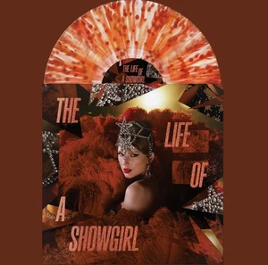 Taylor Swift Life of a Showgirl Tiny Bubbles in Champagne Red Lipstick Vinyl LP - Imagen 1 de 2