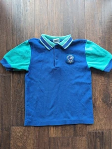 Retro 90s OshKosh Blue B'gosh Polo Vintage Short Sleeve Shirt Cotton Boy’s 7X - Picture 1 of 4