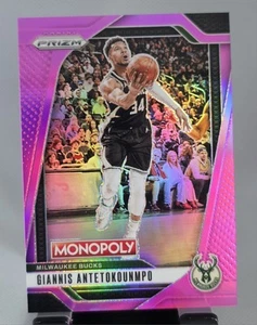 2024-25 Monopoly Prizm Giannis Antetokounmpo Pink Prizm/199 #7 Bucks - Imagen 1 de 4