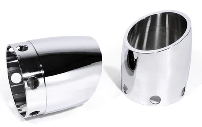 Auspuff Endkappen Slash Cut für Harley Davidson Touring Modelle Screamin Eagle  - Bild 1 von 3