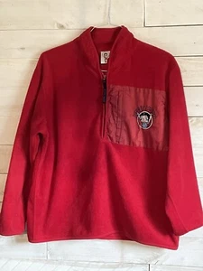 Betty Boop 1/4 Zip Fleece Pullover Red Womens Size Large 2001 Fast Shipping - Picture 1 of 4