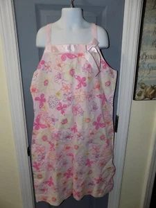 TALBOTS KIDS PINK W/FLOWERS FULL LINED DRESS SIZE 20 GIRL'S EUC - Picture 1 of 3