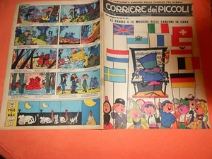 CORRIERE DEI PICCOLI NR 35 1962 CON INSERTO CANZONI IN GARA - Picture 1 of 2