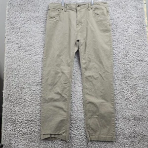 Prana Mens Stretch Pants Beige Size 40x32 (Fits 38x31.5) Hiking Outdoor Slim - Picture 1 of 14